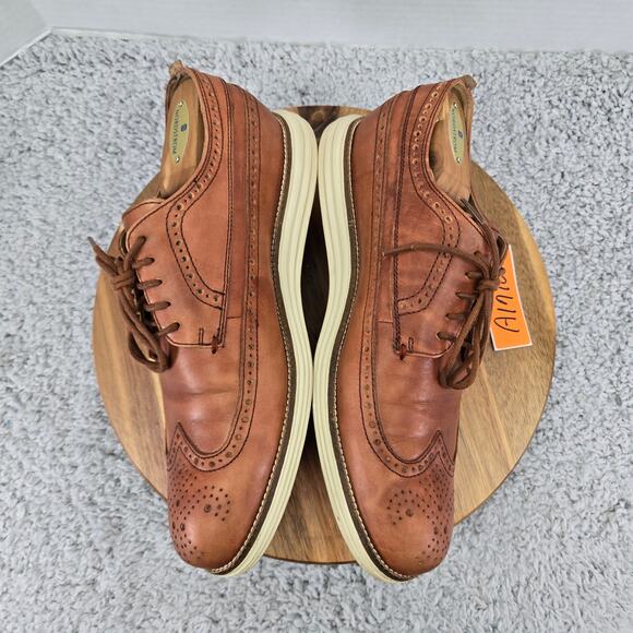 Cole Haan Original Grand Brown Woodbury Long Wingtip Daily Casual Oxford Mens 10 - Picture 7 of 12